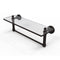 Allied Brass Dottingham 16 Inch Glass Vanity Shelf with Integrated Towel Bar DT-1TB-16-ORB