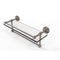 Allied Brass Dottingham 16 Inch Gallery Glass Shelf with Towel Bar DT-1TB-16-GAL-PEW