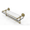 Allied Brass Dottingham 16 Inch Gallery Glass Shelf with Towel Bar DT-1TB-16-GAL-SBR