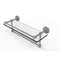 Allied Brass Dottingham 16 Inch Gallery Glass Shelf with Towel Bar DT-1TB-16-GAL-SN