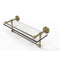 Allied Brass Dottingham 16 Inch Gallery Glass Shelf with Towel Bar DT-1TB-16-GAL-UNL