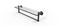 Allied Brass Dottingham 22 Inch Glass Vanity Shelf with Integrated Towel Bar DT-1TB-22-ABZ