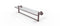 Allied Brass Dottingham 22 Inch Glass Vanity Shelf with Integrated Towel Bar DT-1TB-22-CA