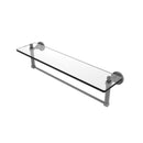 Allied Brass Dottingham 22 Inch Glass Vanity Shelf with Integrated Towel Bar DT-1TB-22-GYM