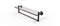 Allied Brass Dottingham 22 Inch Glass Vanity Shelf with Integrated Towel Bar DT-1TB-22-ORB