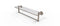 Allied Brass Dottingham 22 Inch Glass Vanity Shelf with Integrated Towel Bar DT-1TB-22-PEW