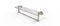 Allied Brass Dottingham 22 Inch Glass Vanity Shelf with Integrated Towel Bar DT-1TB-22-PNI