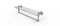 Allied Brass Dottingham 22 Inch Glass Vanity Shelf with Integrated Towel Bar DT-1TB-22-SN