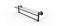 Allied Brass Dottingham 22 Inch Glass Vanity Shelf with Integrated Towel Bar DT-1TB-22-VB