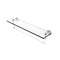 Allied Brass Dottingham 22 Inch Glass Vanity Shelf with Integrated Towel Bar DT-1TB-22-WHM