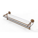 Allied Brass Dottingham 22 Inch Gallery Glass Shelf with Towel Bar DT-1TB-22-GAL-BBR