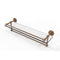 Allied Brass Dottingham 22 Inch Gallery Glass Shelf with Towel Bar DT-1TB-22-GAL-BBR