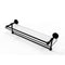 Allied Brass Dottingham 22 Inch Gallery Glass Shelf with Towel Bar DT-1TB-22-GAL-BKM