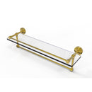 Allied Brass Dottingham 22 Inch Gallery Glass Shelf with Towel Bar DT-1TB-22-GAL-PB