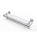 Allied Brass Dottingham 22 Inch Gallery Glass Shelf with Towel Bar DT-1TB-22-GAL-SCH