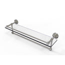 Allied Brass Dottingham 22 Inch Gallery Glass Shelf with Towel Bar DT-1TB-22-GAL-SN