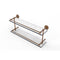 Allied Brass Dottingham 22 Inch Double Glass Shelf with Gallery Rail DT-2-22-GAL-BBR