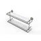 Allied Brass Dottingham 22 Inch Double Glass Shelf with Gallery Rail DT-2-22-GAL-SN