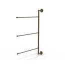 Allied Brass Dottingham Collection 3 Swing Arm Vertical 28 Inch Towel Bar DT-27-3-16-28-ABR