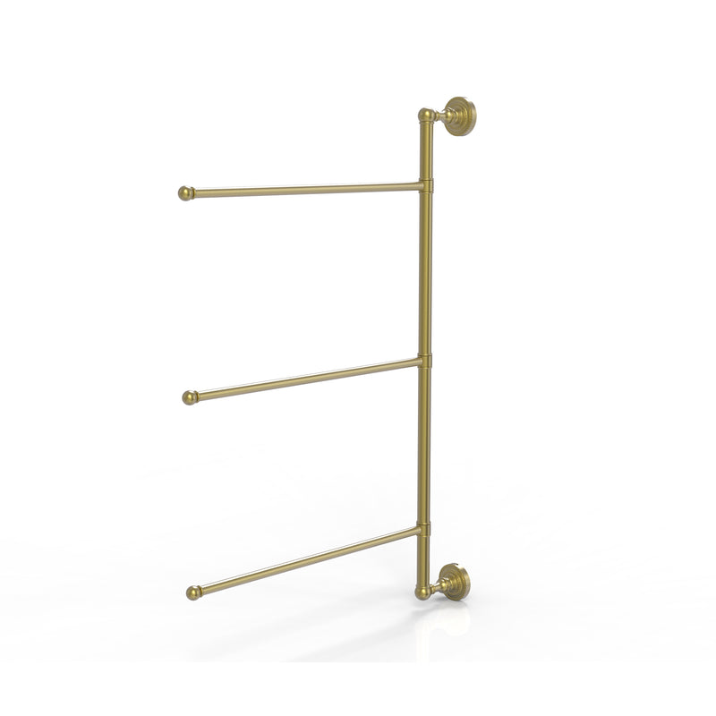 Allied Brass Dottingham Collection 3 Swing Arm Vertical 28 Inch Towel Bar DT-27-3-16-28-SBR