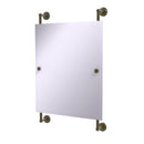 Allied Brass Dottingham Collection Rectangular Frameless Rail Mounted Mirror DT-27-92-ABR