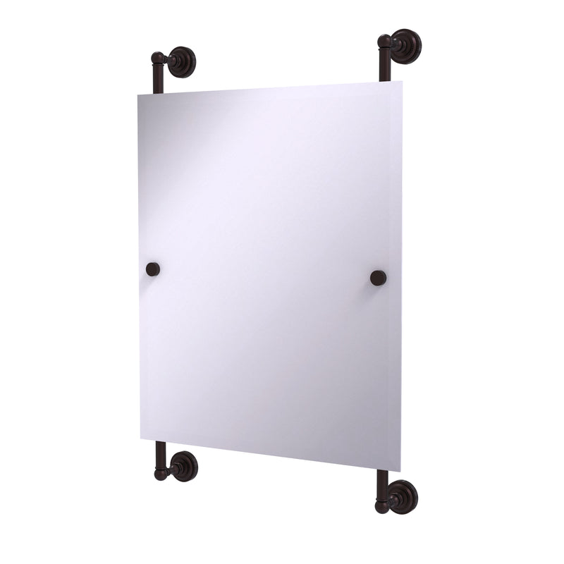 Allied Brass Dottingham Collection Rectangular Frameless Rail Mounted Mirror DT-27-92-ABZ