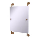 Allied Brass Dottingham Collection Rectangular Frameless Rail Mounted Mirror DT-27-92-BBR