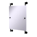 Allied Brass Dottingham Collection Rectangular Frameless Rail Mounted Mirror DT-27-92-BKM