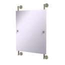 Allied Brass Dottingham Collection Rectangular Frameless Rail Mounted Mirror DT-27-92-PNI