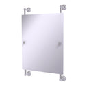 Allied Brass Dottingham Collection Rectangular Frameless Rail Mounted Mirror DT-27-92-SCH