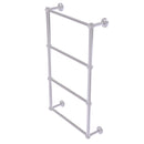 Allied Brass Dottingham Collection 4 Tier 36 Inch Ladder Towel Bar with Groovy Detail DT-28G-36-PC