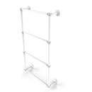 Allied Brass Dottingham Collection 4 Tier 36 Inch Ladder Towel Bar with Twisted Detail DT-28T-36-WHM