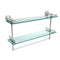 Allied Brass Dottingham 22 Inch Gallery Double Glass Shelf with Towel Bar DT-2TB-22-GAL-PC