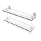 Allied Brass Dottingham 22 Inch Gallery Double Glass Shelf with Towel Bar DT-2TB-22-GAL-WHM