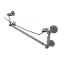 Allied Brass Dottingham 18 Inch Glass Vanity Shelf with Integrated Towel Bar DT-33TB-18-GYM