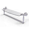 Allied Brass Dottingham 18 Inch Glass Vanity Shelf with Integrated Towel Bar DT-33TB-18-SCH