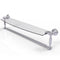 Allied Brass Dottingham 24 Inch Glass Vanity Shelf with Integrated Towel Bar DT-33TB-24-SCH