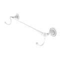 Allied Brass Dottingham Collection 18 Inch Towel Bar with Integrated Hooks DT-41-18-HK-WHM