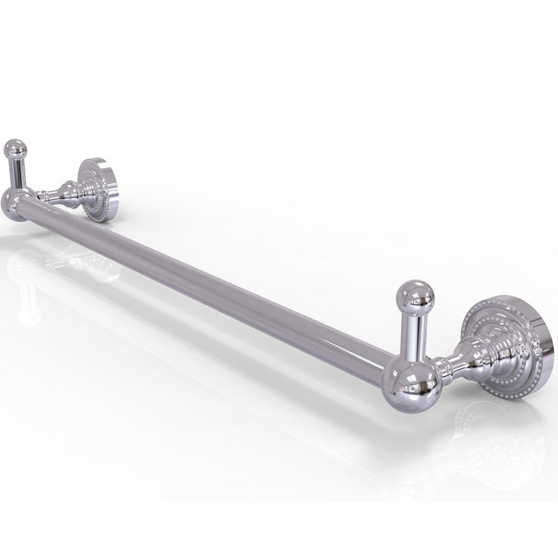 Allied Brass Dottingham Collection 18 Inch Towel Bar with Integrated Hooks DT-41-18-PEG-PC