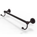 Allied Brass Dottingham Collection 24 Inch Towel Bar with Integrated Hooks DT-41-24-HK-ABZ