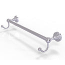 Allied Brass Dottingham Collection 24 Inch Towel Bar with Integrated Hooks DT-41-24-HK-SCH