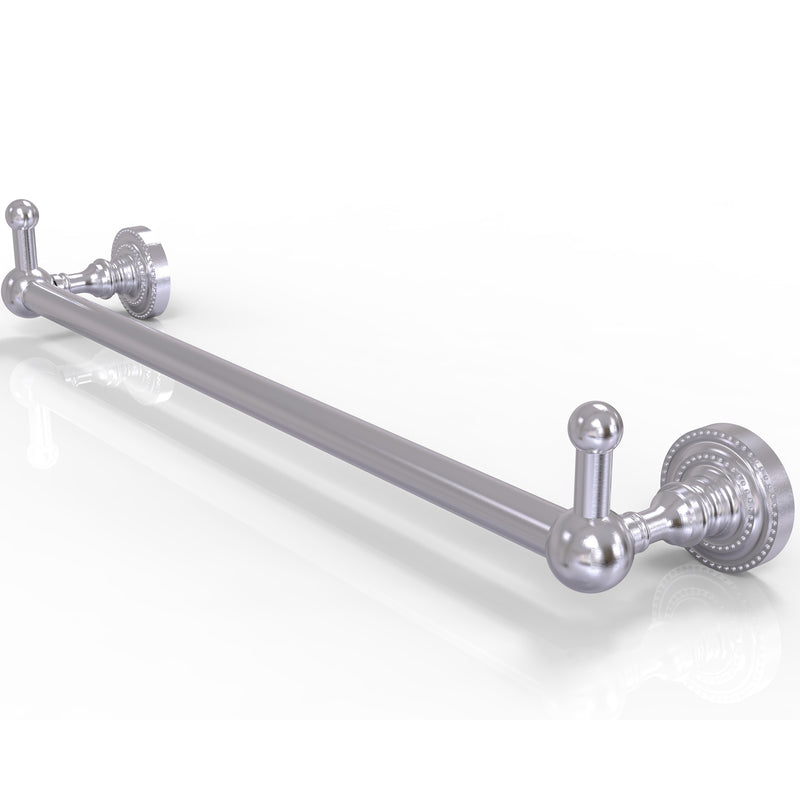 Allied Brass Dottingham Collection 24 Inch Towel Bar with Integrated Hooks DT-41-24-PEG-SCH