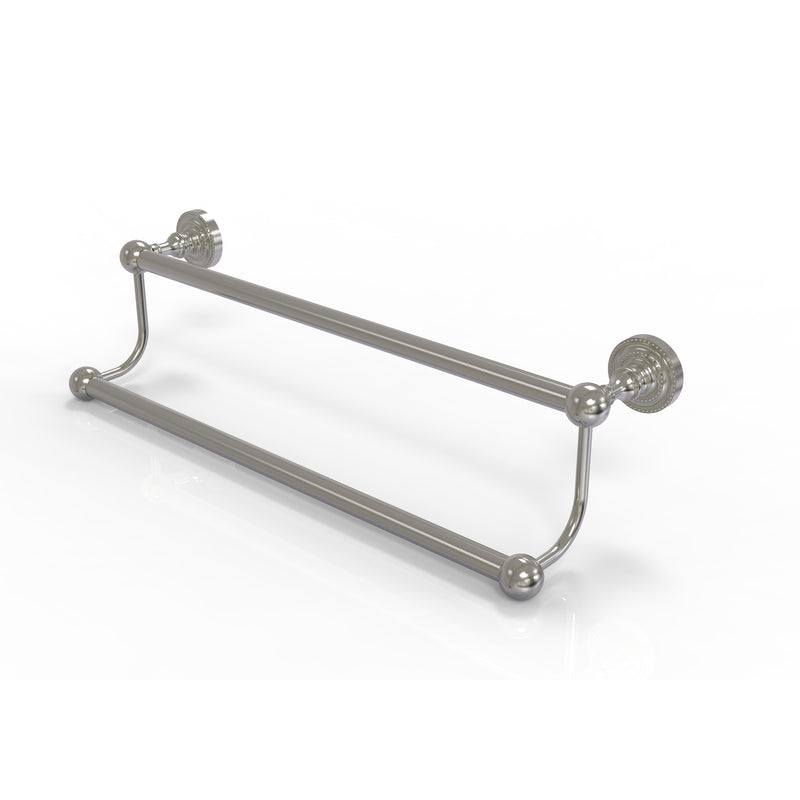 Allied Brass Dottingham Collection 24 Inch Double Towel Bar DT-72-24-SN