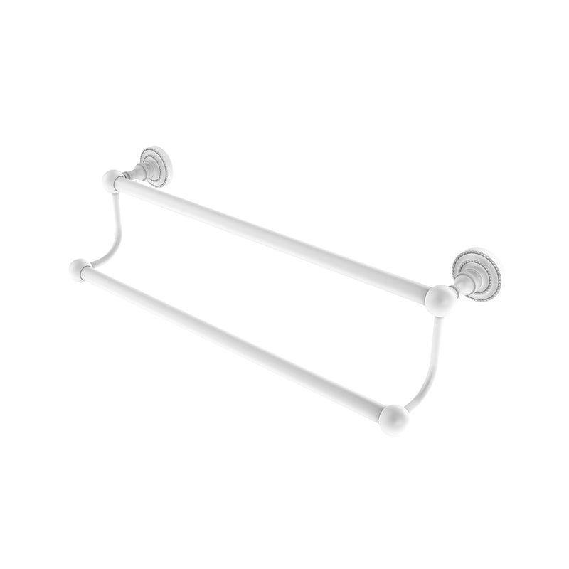 Allied Brass Dottingham Collection 24 Inch Double Towel Bar DT-72-24-WHM