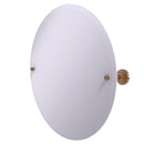 Allied Brass Frameless Round Tilt Mirror with Beveled Edge DT-90-BBR