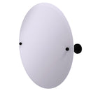 Allied Brass Frameless Round Tilt Mirror with Beveled Edge DT-90-BKM