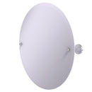 Allied Brass Frameless Round Tilt Mirror with Beveled Edge DT-90-SCH