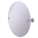 Allied Brass Frameless Round Tilt Mirror with Beveled Edge DT-90-SN