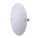 Allied Brass Frameless Oval Tilt Mirror with Beveled Edge DT-91-PEW