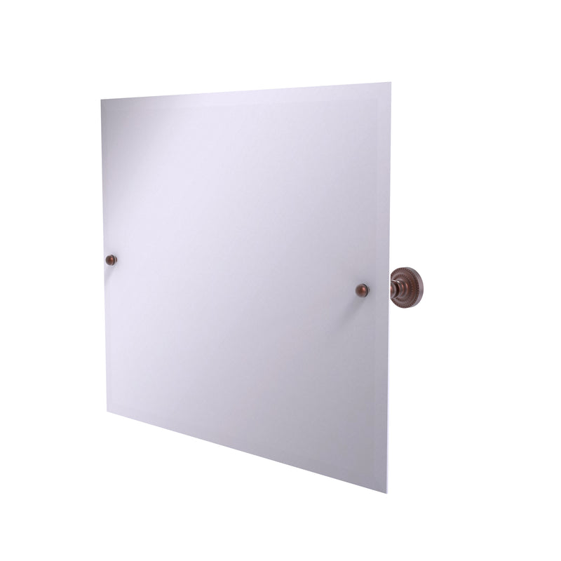 Allied Brass Frameless Landscape Rectangular Tilt Mirror with Beveled Edge DT-93-CA